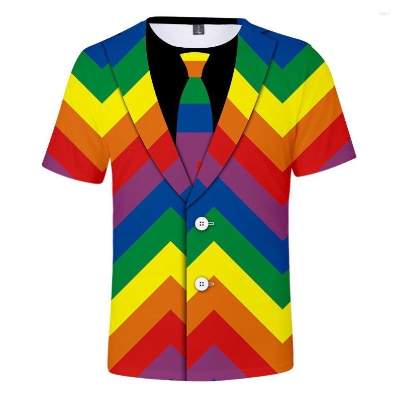 

Men's T Shirts Adult Colorful Suits The Role Of Children's Wear Loose Clothing 3d Digital Printing Leisure Short Sleeve - Shirt, Q0386