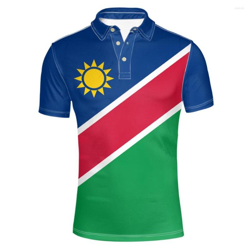 

Men's Polos NAMIBIA Youth Free Custom Made Name Number Nam Polo Shirt Nation Flag Na Namibian College Print Po Logo Text Clothing, 1001