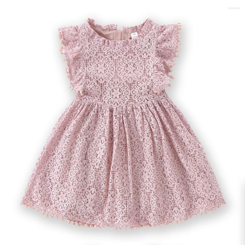 

Girl Dresses Baby Birthday Dress Hollow Lace Flower Infant Toddler Princess Little Casual Beach Clothes 0 1 2 4 6 Years, Picture shown