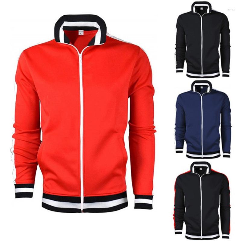 

Men' Hoodies Hoodie 2023 Long-sleeved Cardigan Solid Color Loose, Red