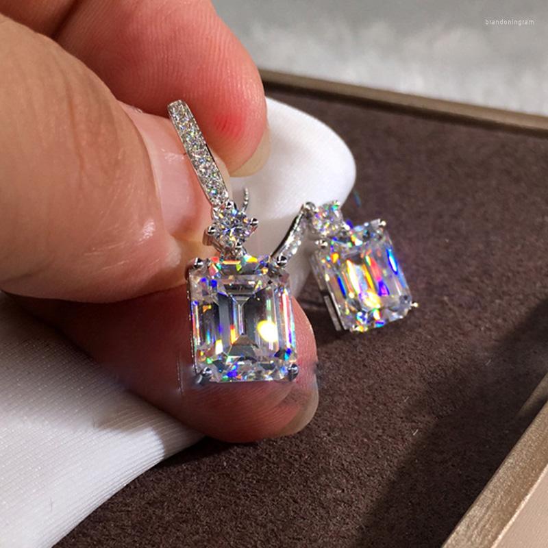 

Stud Earrings 2023 Trendy Princess Silver Color Korean Bridal For Women Anniversary Gift Jewelry Wholesale Valentine's Day E5606