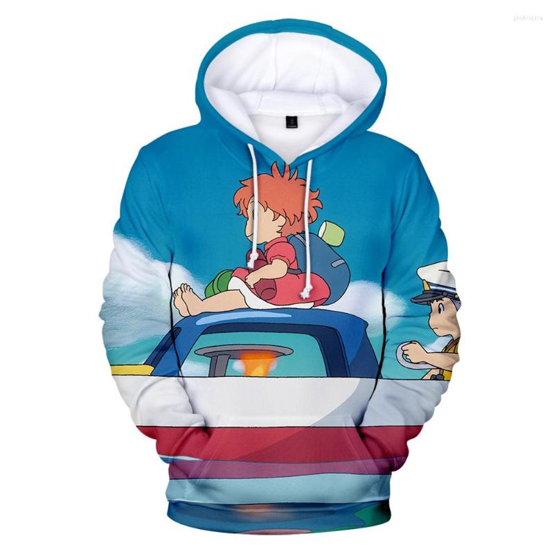 

Men's Hoodies 2023 Kawaii Kid's 3D Print Ponyo On The Cliff Fashion Boys/Girls Sweatshirts Harajuku Unisex Clothes Hoody