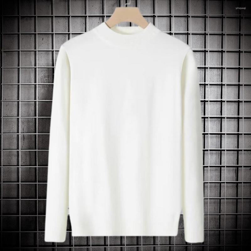 

Men's Sweaters Cold Resistant Warm Men Winter Solid Color Basic Sweater Jumper Daily Clothing, Black
