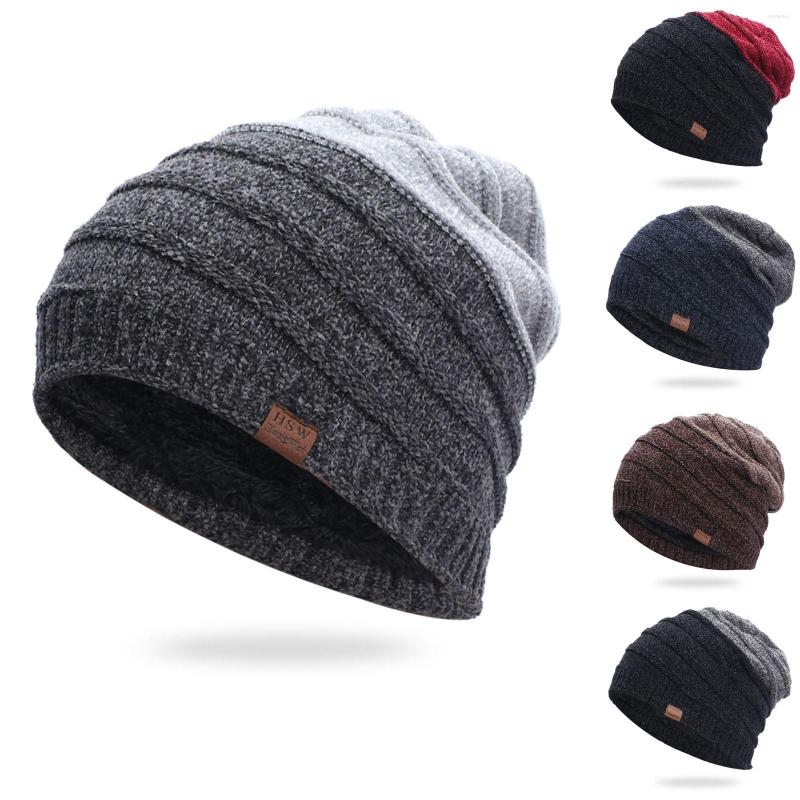 

Ball Caps 2023 Women's Knitted Hat Scarf Neck Warmer Winter Hats For Men Women Skullies Beanies Warm Fleece Cap 4Colors, Gy