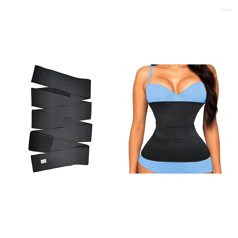 

Women's Shapers Invisible Wrap Waist Trainer Belt Thin Bandage For Women, Black