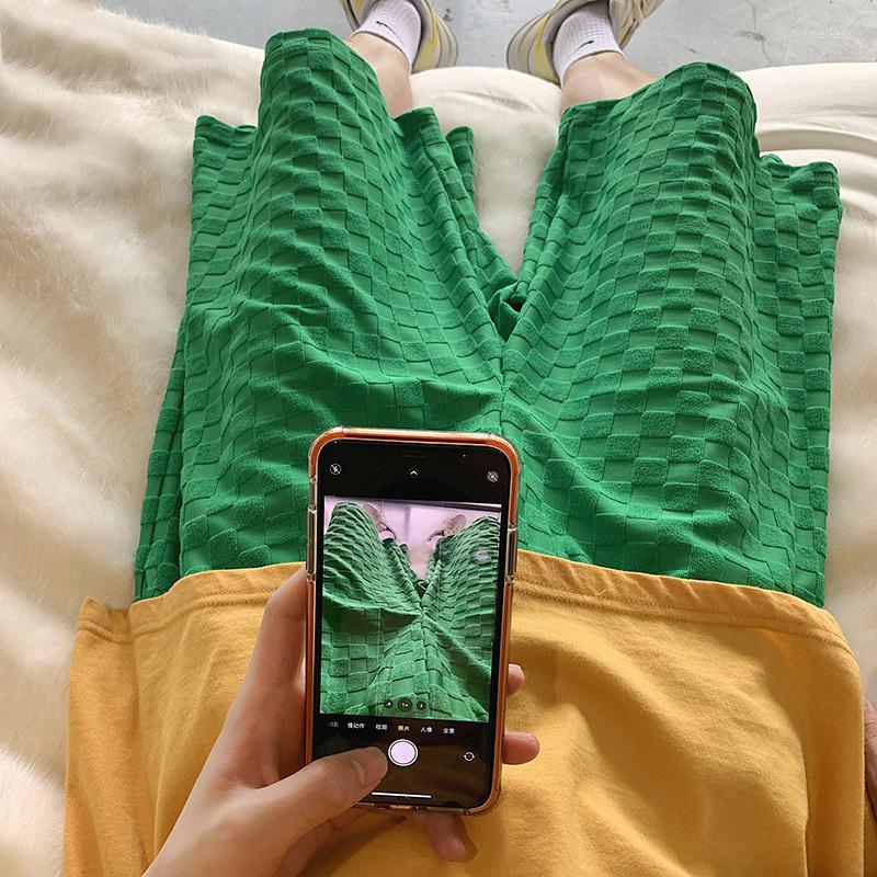 

Men's Shorts High Quality Green Checkerboard Male Minority Design Trendy Street Five Part For Summer Thin Casual Pants, Black