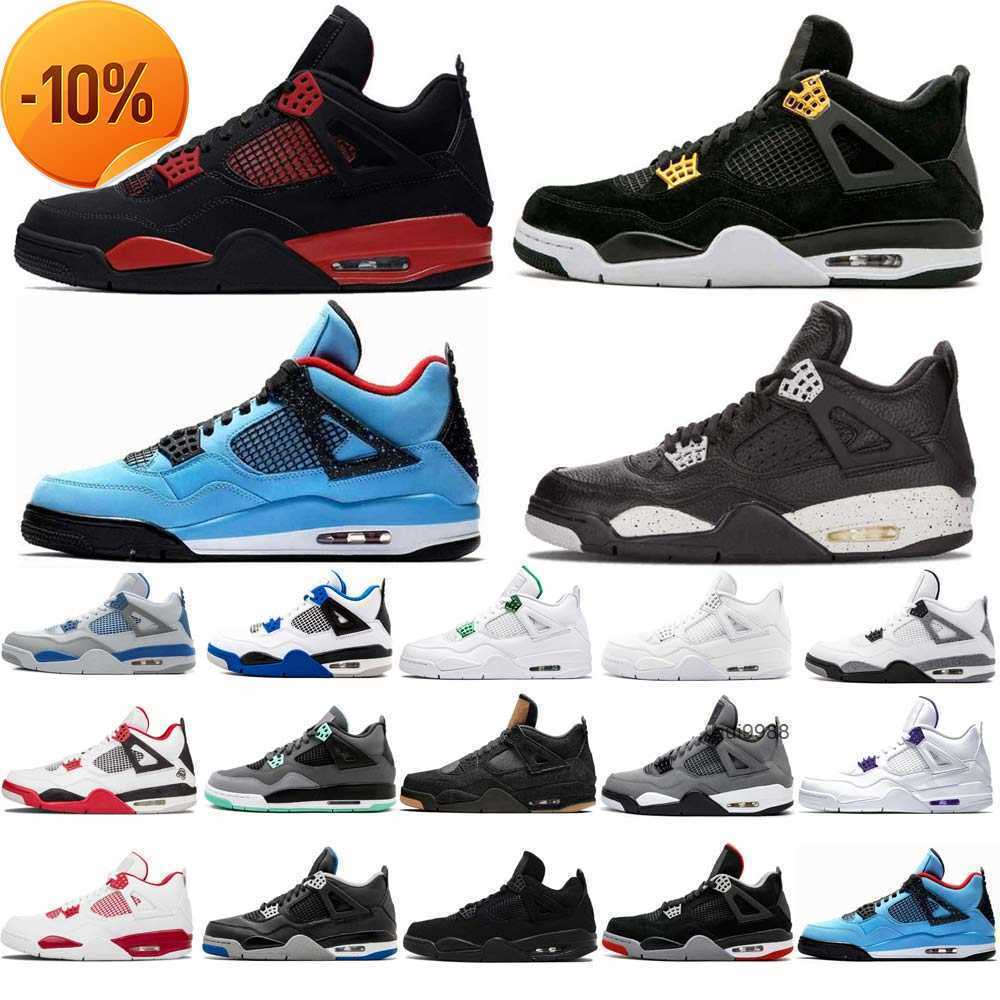 

Basketball NEW Shoes Sports Sneakers Pure Money Black Cat Retro Royalty Bred Cactus Jack Metallic Purple Red White Oreo Loyal Blue Jumpman 4 JORDON JORDEN, 29