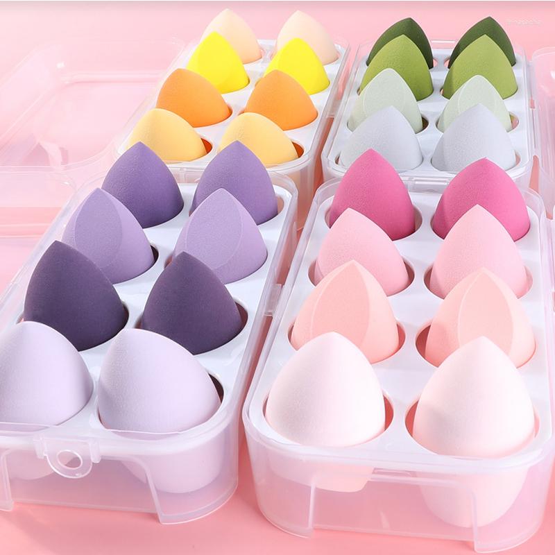 

Makeup Sponges 4/8pcs Beauty Egg Set Gourd Water Drop Puff Colorful Cushion Cosmestic Sponge Tool Wet And Dry Use