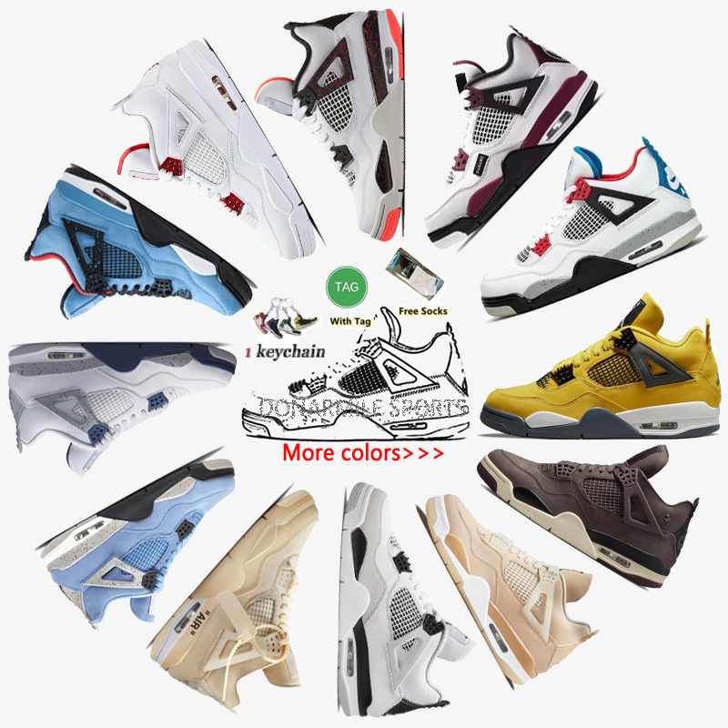 

Jumpman 4 mens basketball shoe sneaker retro 4s space jam 2023 Sail Cool Grey Patent Starfish University Blue Oreo Bred Black Cat Dark Mocha, 804-027