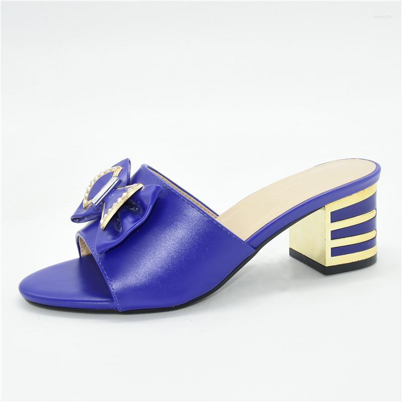 

Dress Shoes Arrival Italian African Without Bag Set Comfortable Women For Parties Luxery Womans High Heels, Gold