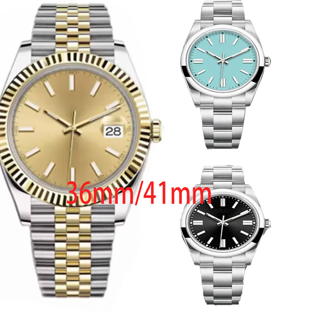 

Top Men Automatic Mechanical Watch 36mm 41mm Ladies Design WristWatch Stainless Steel Strap Life Waterproof montre de luxe Gift Leisure WristWatch, Color 17