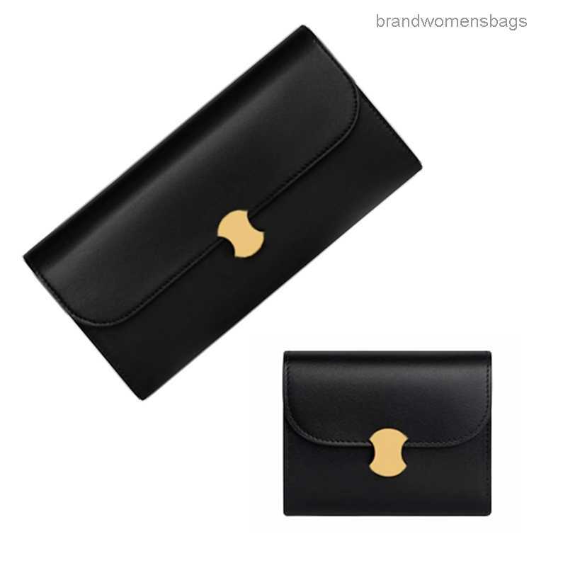 

designer purse Snap fold wallet Credit card slot Banknote bag Triumph coin purse Long and short style luxurybags886 HQCL221202 brandwomensbags, Black long