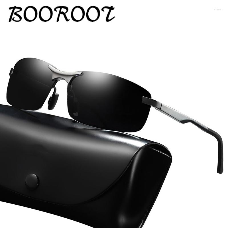 

Sunglasses Polarized Men Driver Aluminium Frame Sun Glasses UV Protection Anti-glare