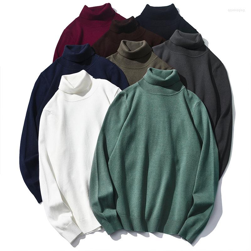 

Men's Sweaters Men's Clothing Pullovers Autumn And Winter Sweater High-neck Slimming Warm Woolen Bottoming Shirt Casual Knitwear, Black