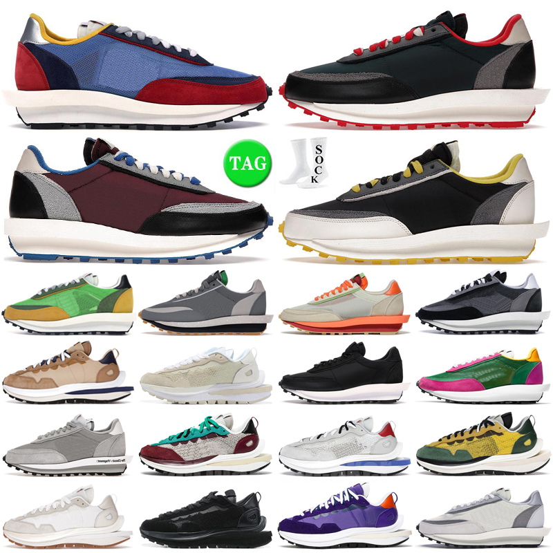 

Sacis Vaporwaffle Waffle Shoes Undercover White Nylon Royal Fuchsia Villain Red Tour Yellow Pale LDWaffle Women Trainers Sports Sneakers, Color 20