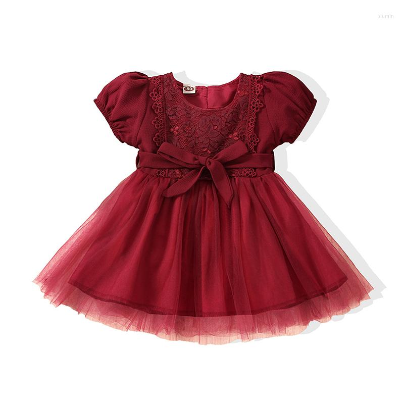

Girl Dresses Ma&baby 0-24M Princess Born Infant Baby Dress Tulle Bow Tutu Party Birthday Wedding Christmas For D01, Red