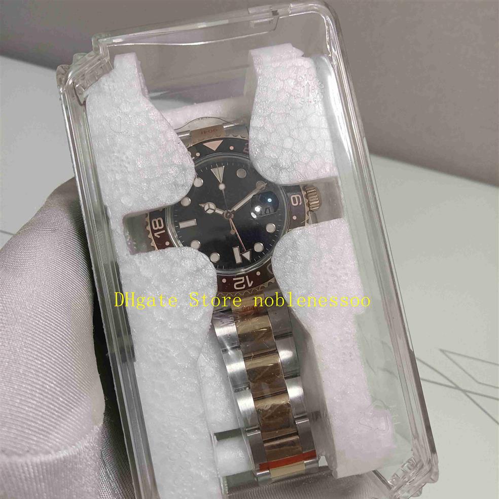 

Real Po GM Factory Cal 3285 Movement Automatic Watch Men's II Root Beer Two-Tone Rose Gold 126711CHNR Sapphire Glass 12671223O, 01