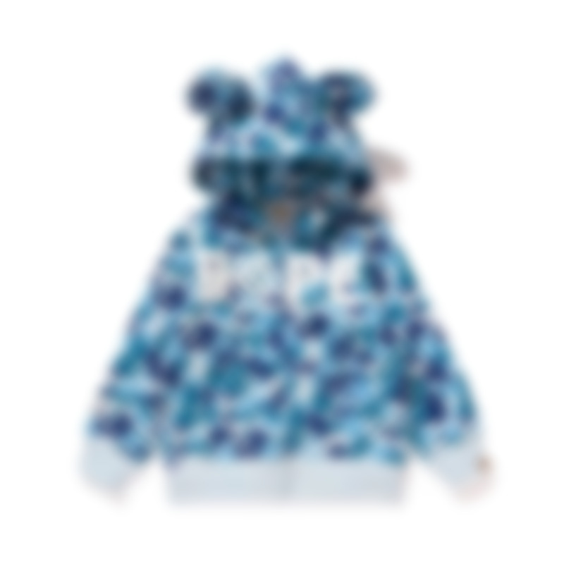 

New tide brand hooded cardigan hoodie hoodie small and medium-sized children wear parent-child camouflage coat