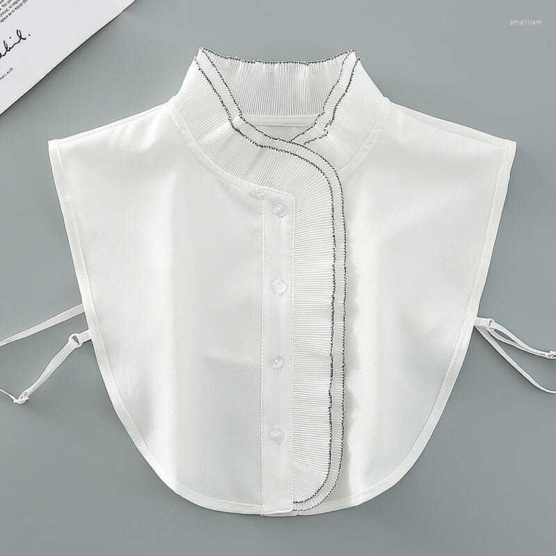 

Bow Ties Autumn Winter Versatile Fake Collar Women Korean Version Ruffle St With Chiffon Temperament Sweater Shirt