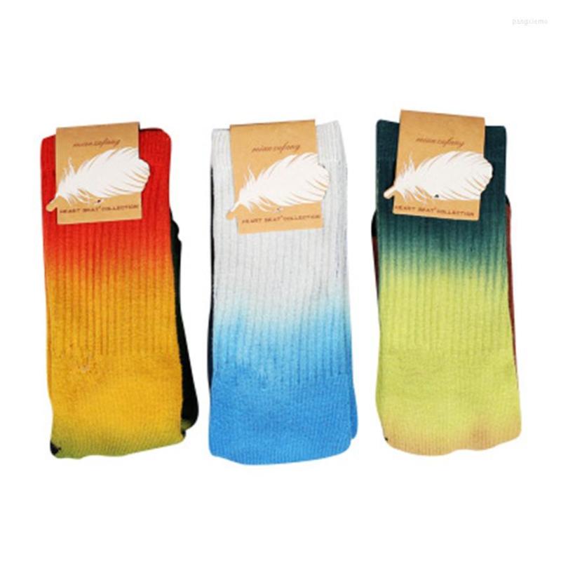 

Men's Socks 3 Pairs Mens Gradient Color Contrast Skate Tulips Soft Acrylic Set Of