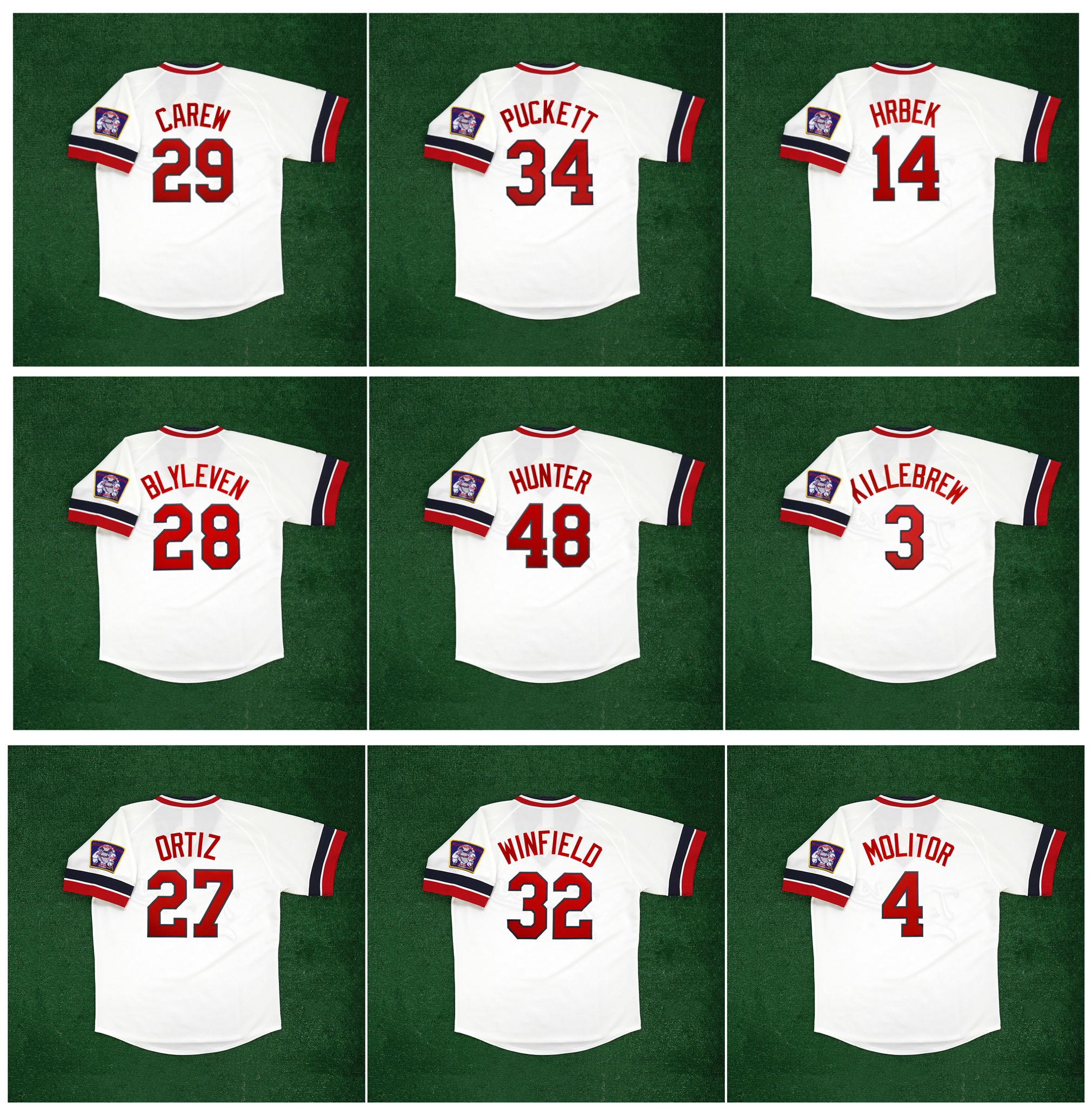 

Throwback 1978 Minnesota Rod Carew Cooperstown Baseball Jersey Twins Kirby Puckett Kent Hrbek Bert Blyleven Torii Hunter Harmon Killebrew David Ortiz Winfield, As pic
