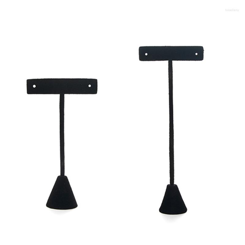 

Jewelry Pouches Velvet T/L Bar Drop Earring Display Stand Rack Ear Stud Storage Shelf Organizer A0NF