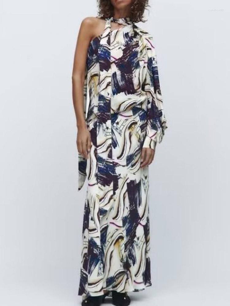 

Work Dresses Kumsvag 2023 Summer Women Print 2 Piece Sets Suits Fashion Asymmetrical Blouses Tops And Skirts Female Street Suit Clothing