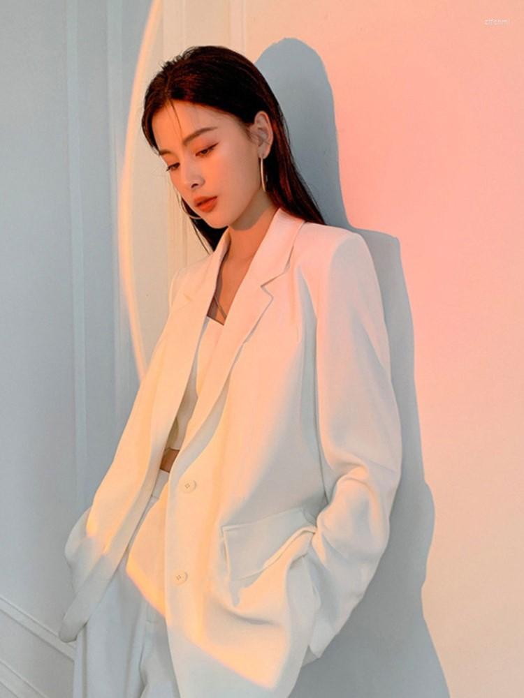 

Women' Suits Black Suit Jacket Female Spring Autumn Thin Korean Loose Long Sleeve Casual Fashion Woman Blazer