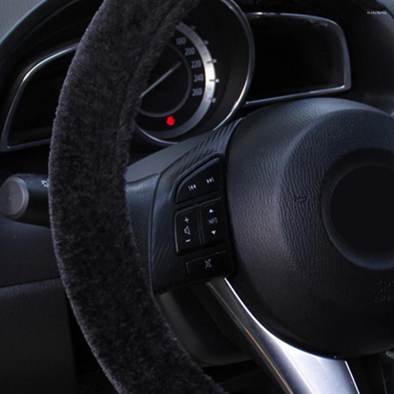 

Steering Wheel Covers Comfortable Cover Plush Soft 37-38CM Accessories Anti-slip