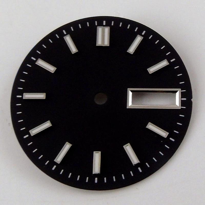 

Watch Repair Kits 29mm Sterile Black Dial Luminous Hands Date Fit NH36A Movement
