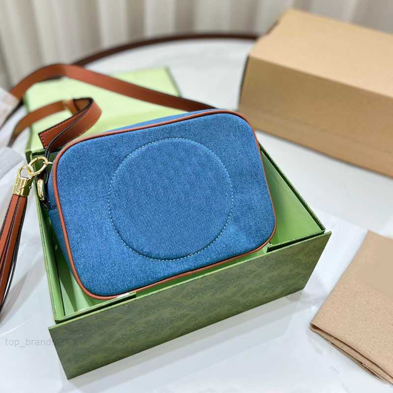 Sacs de créateurs vintage sac à caméra glousque Bags de bandoulière carré en jean Sac à bandoulière à main épaule Messager Messager Luxurys sacs