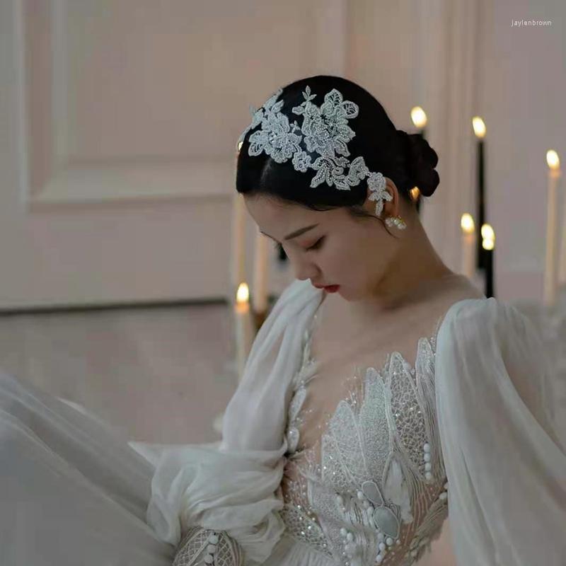 

Headpieces Wedding Lace Handband Fiori Capelli Sposa Hair Accessories For Women
