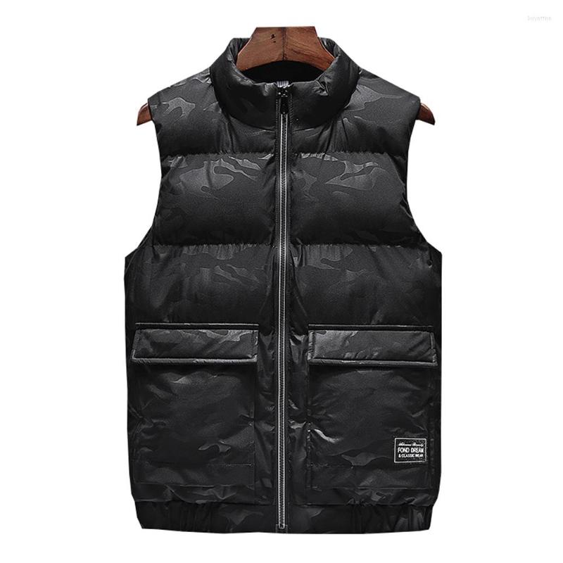 

Men's Down -8XL Plus Size Mens Coats Winter Jackets Vest Thick Warm High Quality Sleeveless Parkas Men Clothing, Black