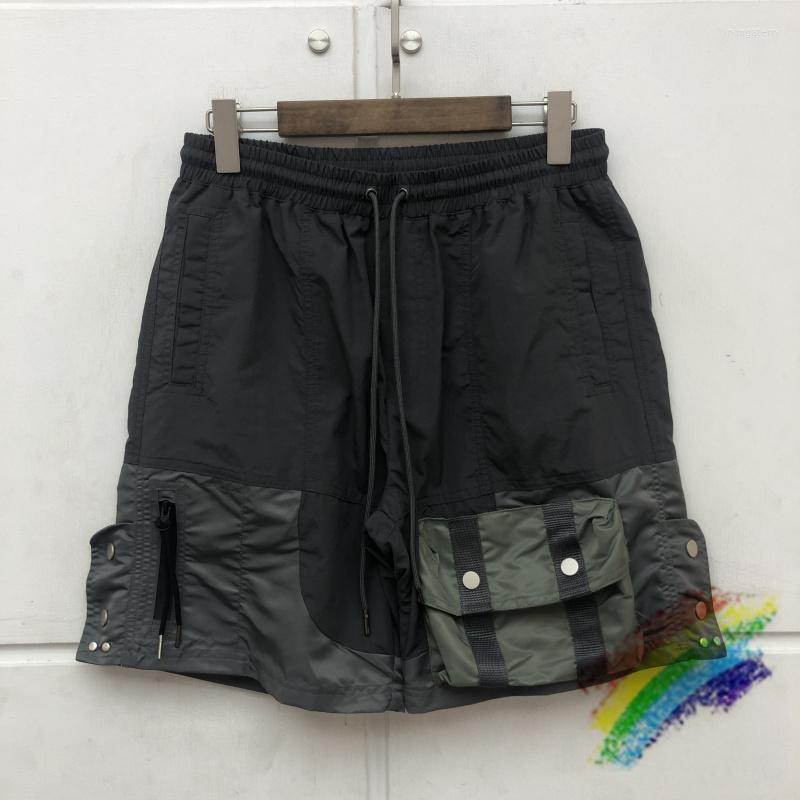 

Men's Shorts High Street Patchwork Tactical Multi-pocket Men Women Quality Heavy Fabric Patch Breeches