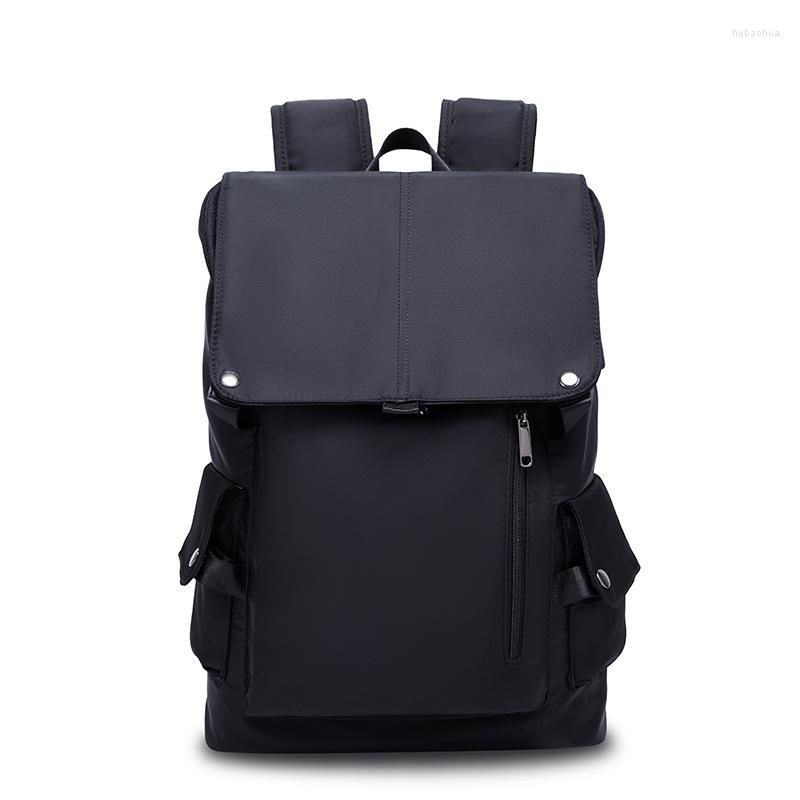 

Backpack Large Oxford Laptop Men Backpacks For Teenage Boys Travel Bag Fashion Male School Bags Escolar, Black