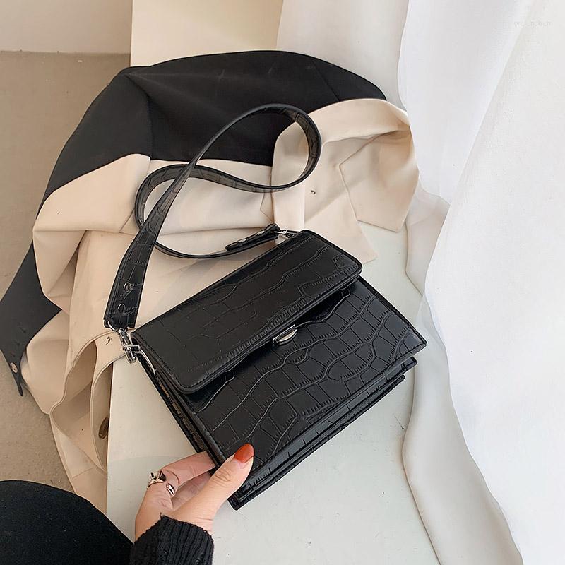 

Evening Bags Small PU Leather Crossbody For Women 2023 Chain Female Shoulder Lady Travel Handbags And Purses, Black