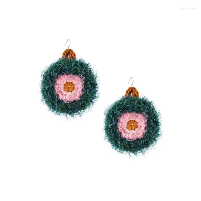 

Hoop Earrings Handmade 925 Silver Elegant Plush Pendant For Women DIY Fashion Niche Design Girls Jewelry Holiday Gifts
