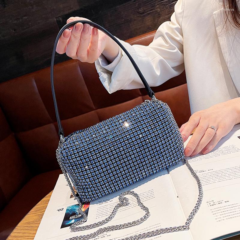 

Evening Bags Luxury Handbags Women Designer Diamond Ita Shoulder Chain Cross Body Ags Fro Mini Phone Bag, Yellow
