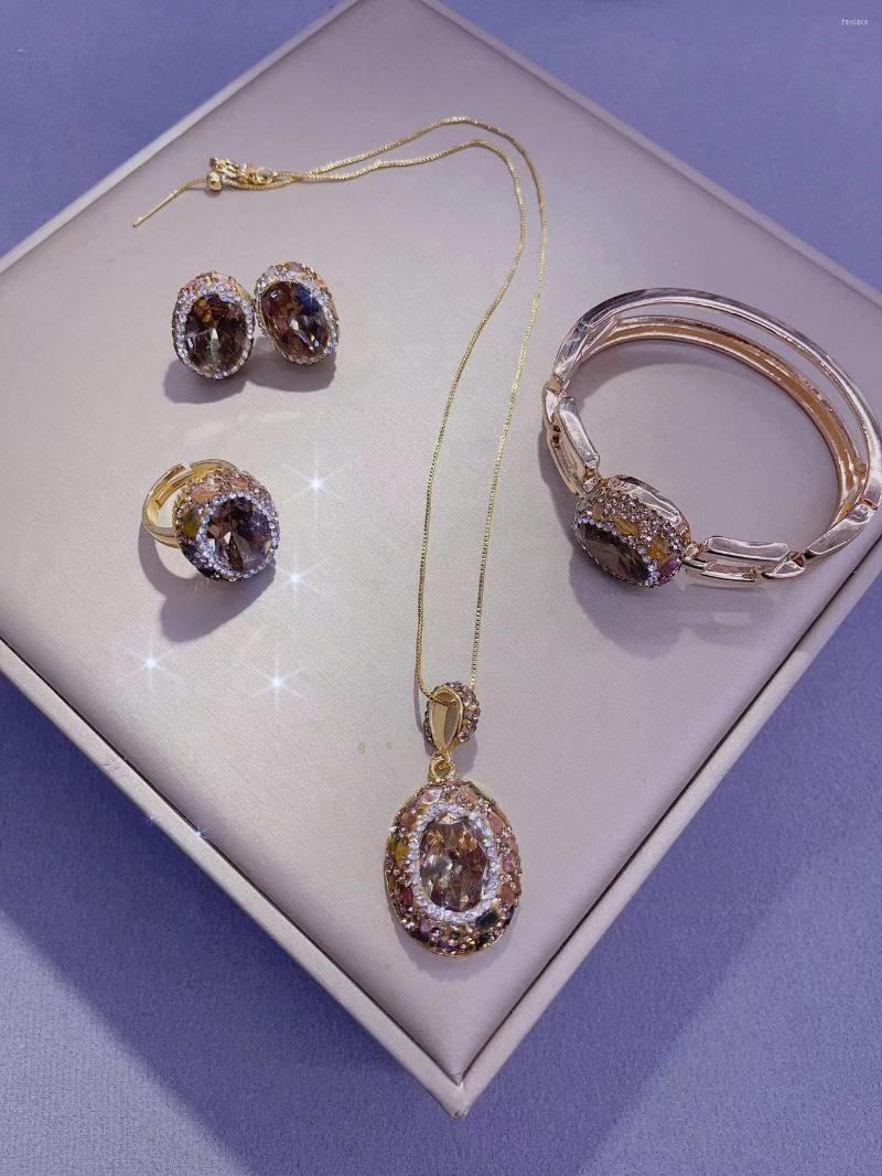 

Link Bracelets Personalized Color-Preserving Electroplating Inlaid Jewelry