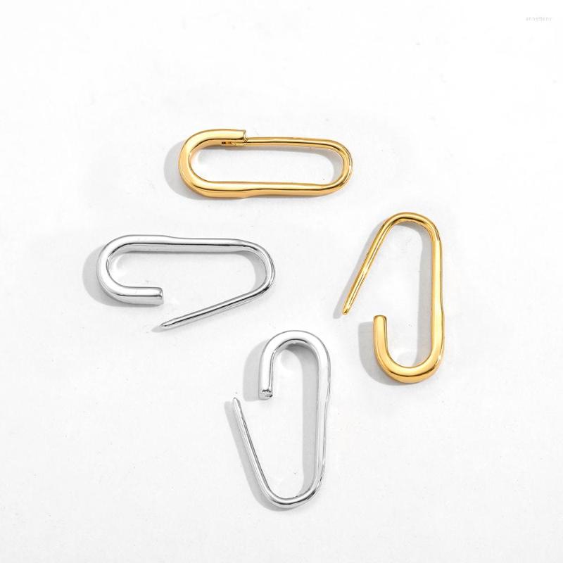 

Stud Earrings Punk Style U-shaped Safety Pin For Women Gothic Gold Color Metal Small Paper Clip Ear Studs Female Jewelry Gifts