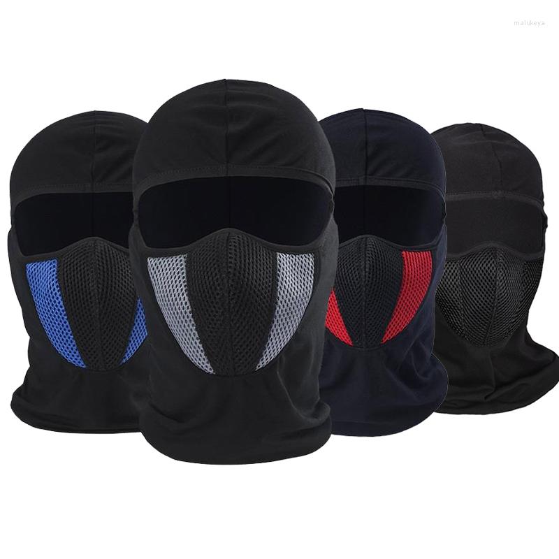 

Motorcycle Helmets Breathable Balaclava Full Face Mask Motorbike Motocross Helmet Hood Moto Riding Neck Accessories, Black