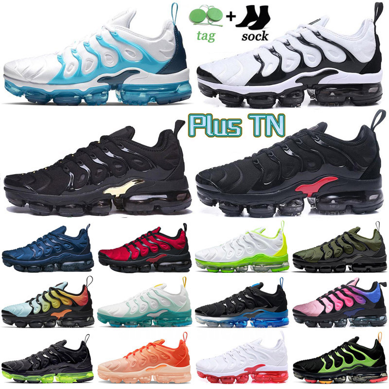 

TN Plus Men women Running Shoes Triple Black White trainers Aqua Silver Particle Wolf Grey Hyper Blue Worldwide Sky Pink mens sports sneakers 40-46, Color 23