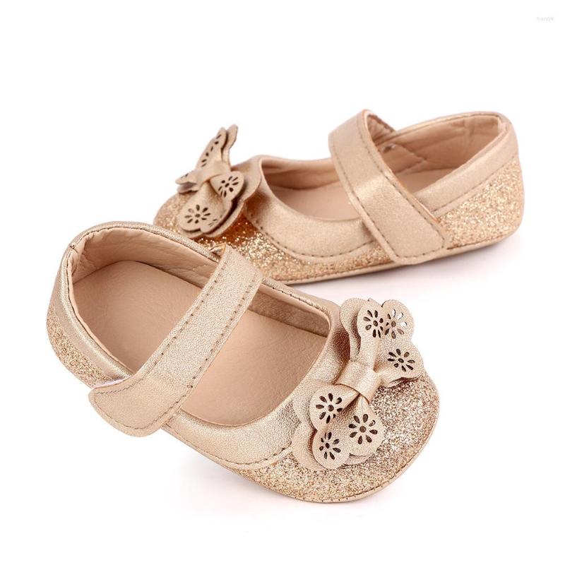 

First Walkers Fashion Princess Bow Girls Baby Shoes Pu Leather Maryjane Toddlers Crib Brand Prewalkers Hard Sole, White