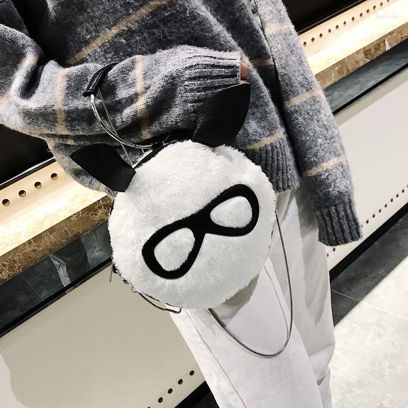 

Evening Bags Women Bag Female Sweet Shoulder Round Metal Handle Totes Ladies Small Chain Flap, Dark grey