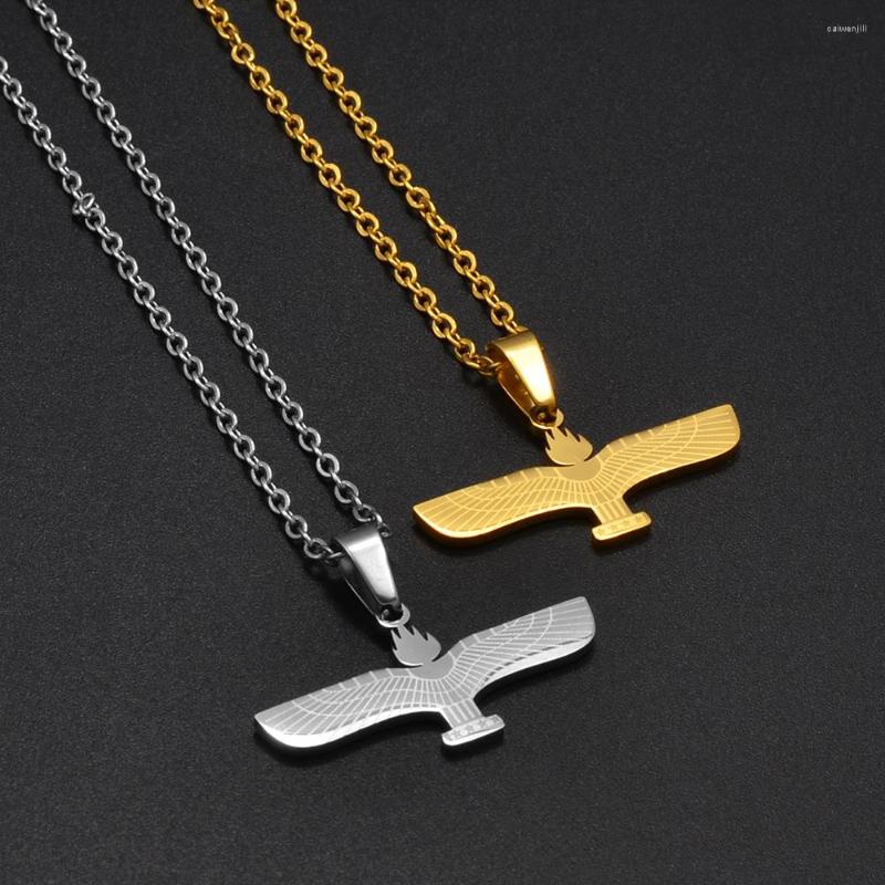 

Pendant Necklaces Anniyo Arameans Aramaic Flag The Aramean For Men Women Jewelry Stainless Steel #318101
