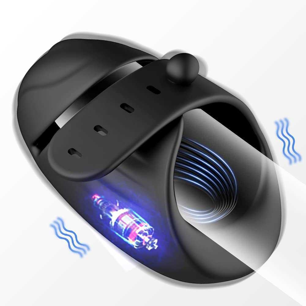 Masturbateurs masculins vibrants Vibromasseur réglable 3 en 1 pour hommes avec 8 vibrations