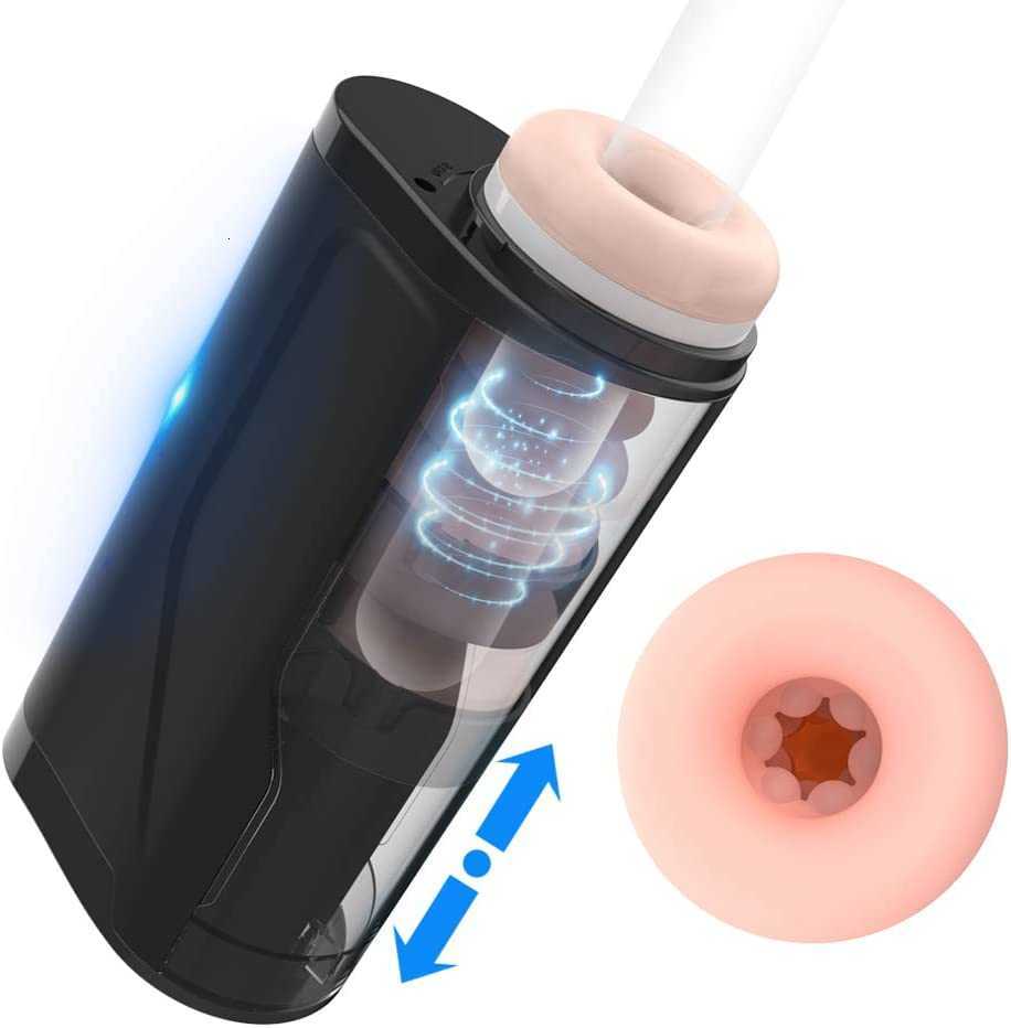 Automatic Male Masturbator Stimulating Penis Vibrator 10 Modes Telescopic Spinning Sex Toys Strong Suction Electric