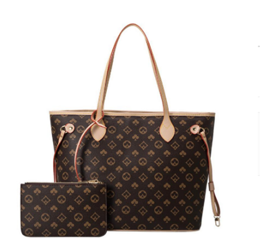 

Luxurys Designer Bags Women Bag Handbag 2pcs set naverfull louiseity Fashion viutonity crossbody Shoulder HandBags shopping Lvs tote Bag, Black grid