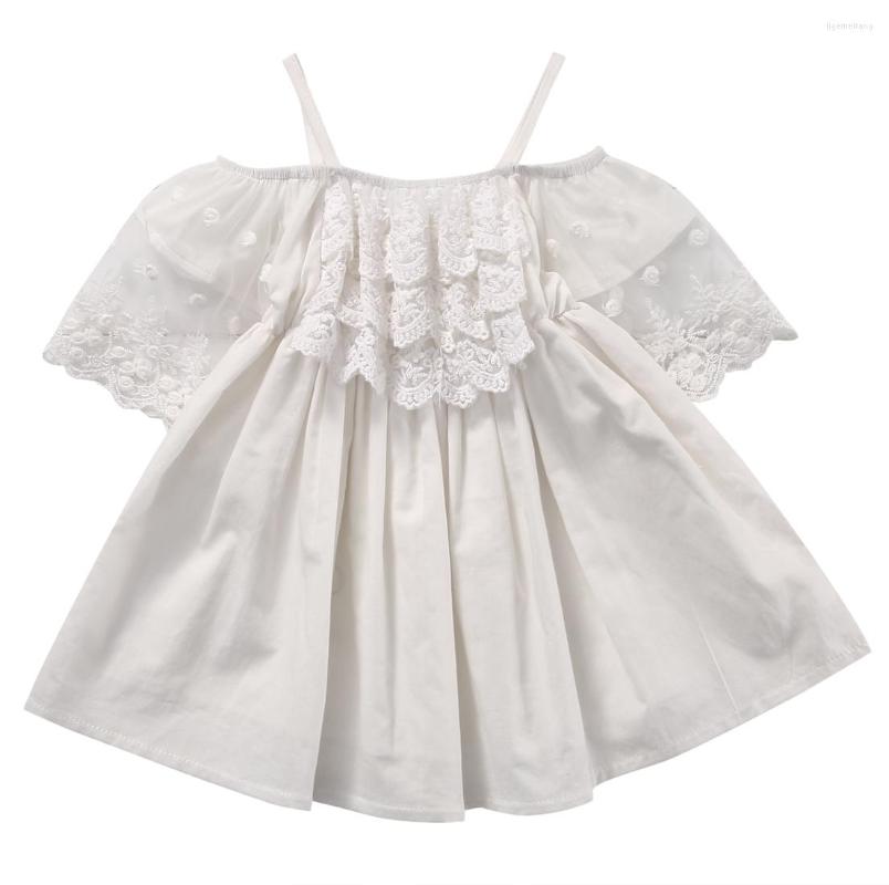 

Girl Dresses Lace Clothing Princess Dress Kid Baby Party Wedding Pageant Formal Mini Cute White Clothes Girls, Picture shown