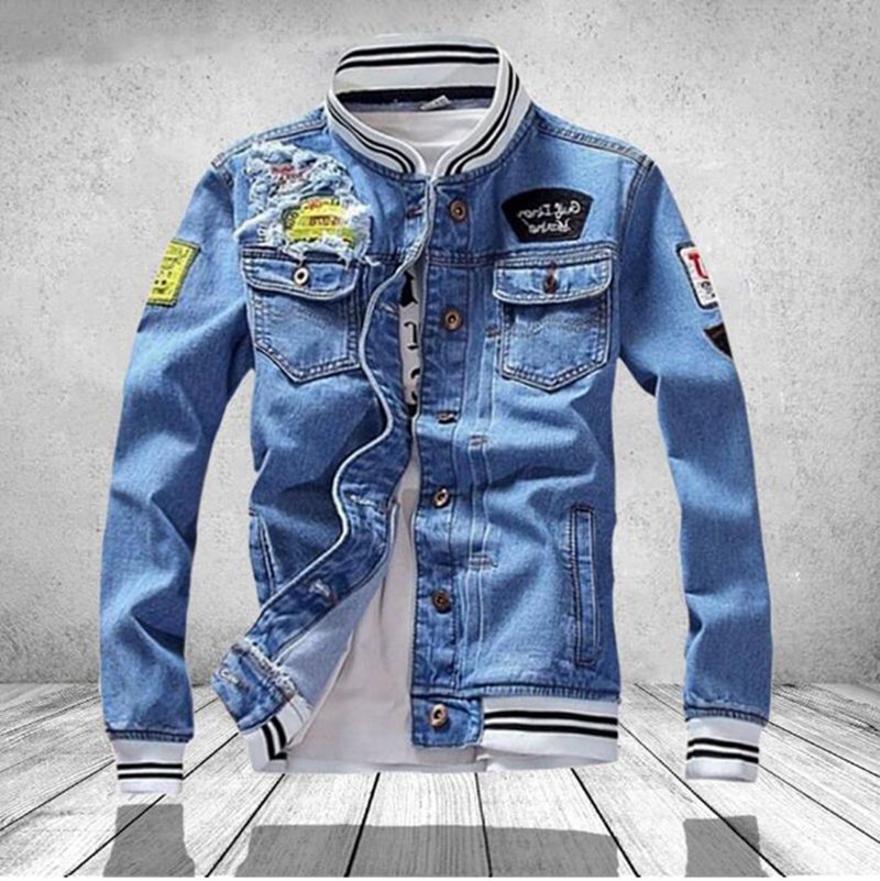 

Luxury Men  Designer Jackets Man Women High Qualitys Print Embroidery Denim Mens Coat womens tops Black Blue Jean Jacket Size -5XL, Extra fee (are not sold separat)